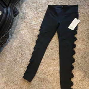 Black workout pants, fun leggings!
